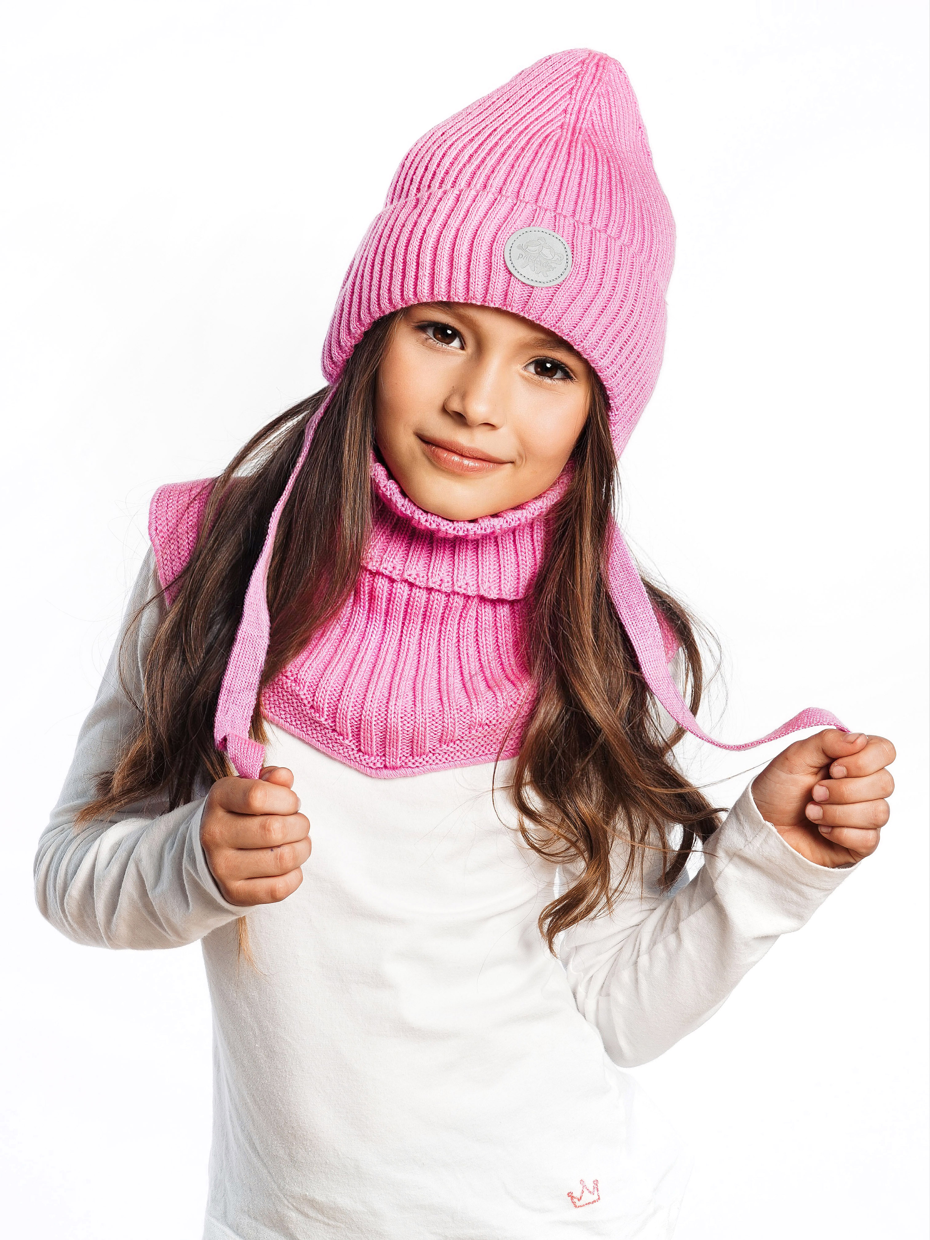 Шапка и снуд ПриКиндер U-W_231241 Цвет: Ярко-розовый - фото 9