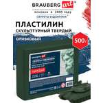 Пластилин Brauberg оливковый 1 цв.