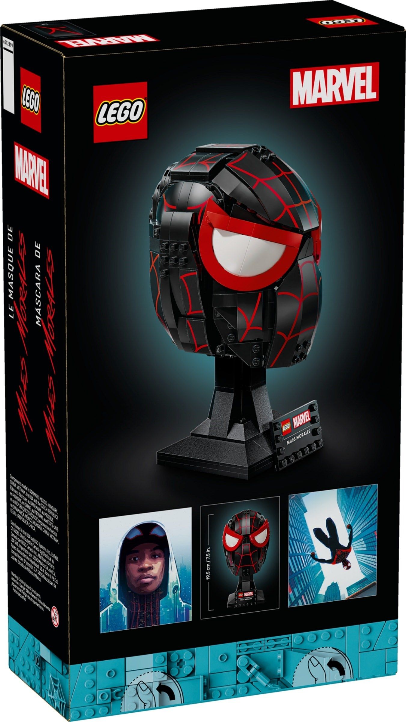 Конструктор LEGO Marvel Super Heroes Маска Майлза Моралеса 487 дет. - фото 6