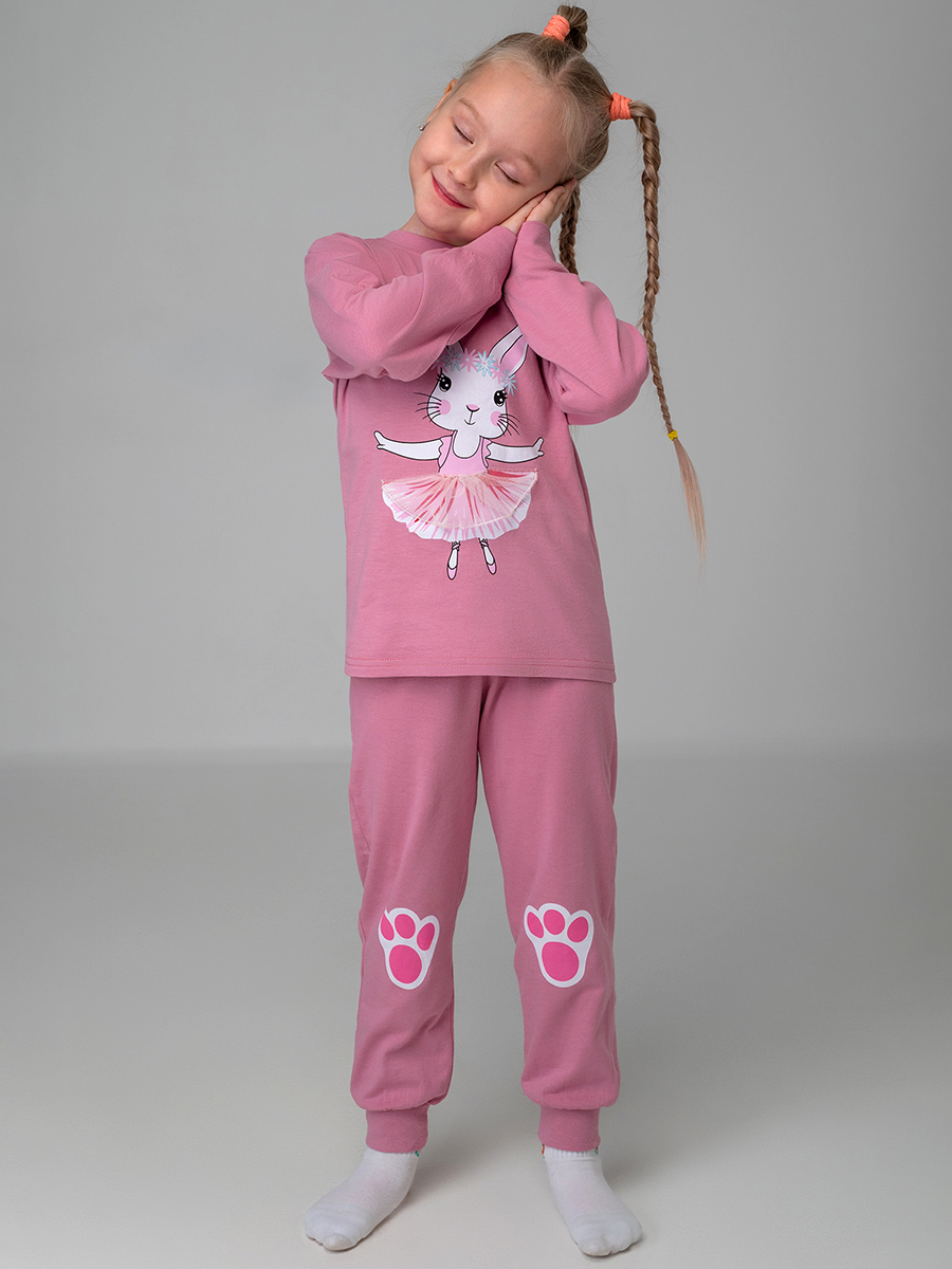 Пижама BONITO KIDS BK0976PJDгрязно.розовый - фото 3
