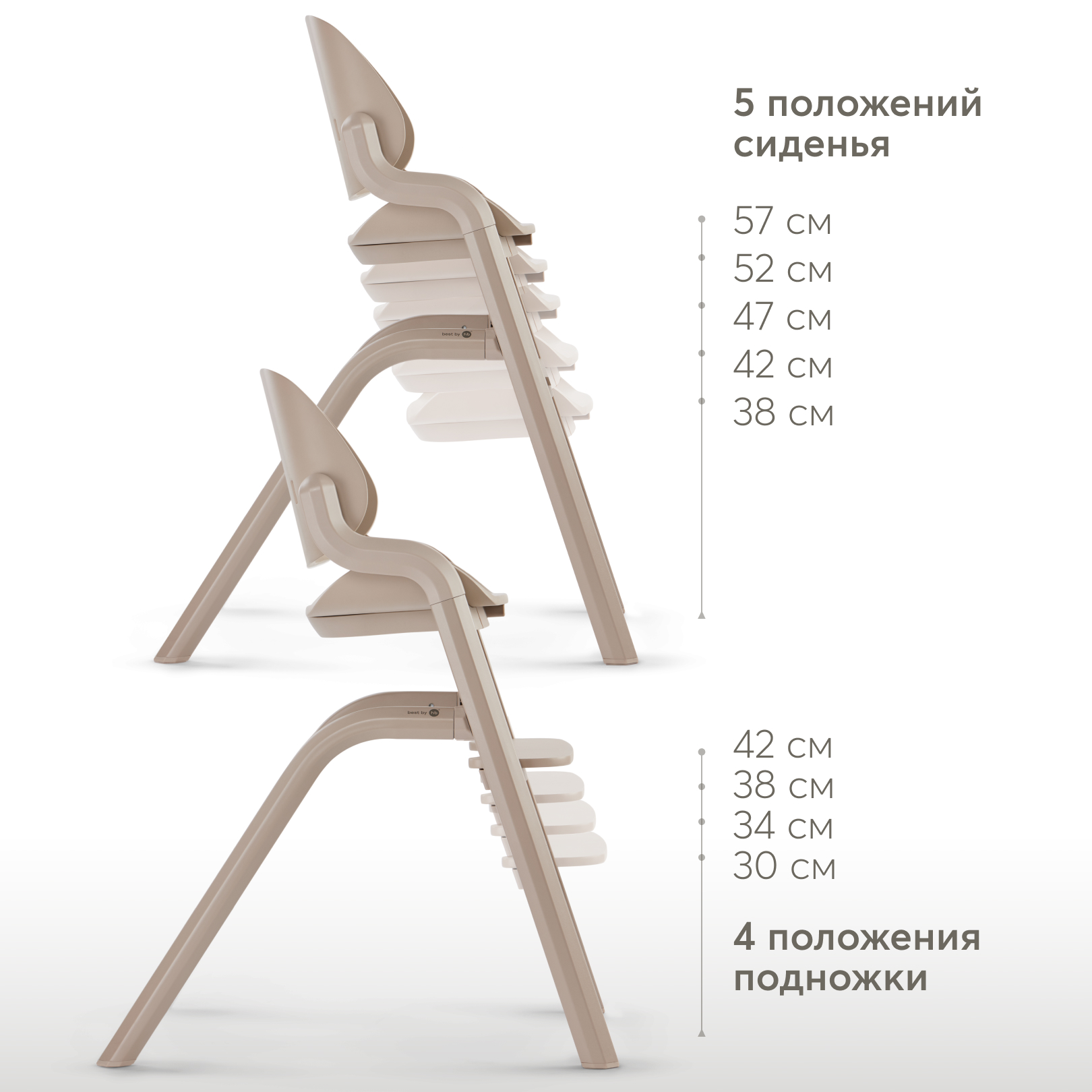 Стульчик для кормления Happy Baby Charley трансформер - фото 5
