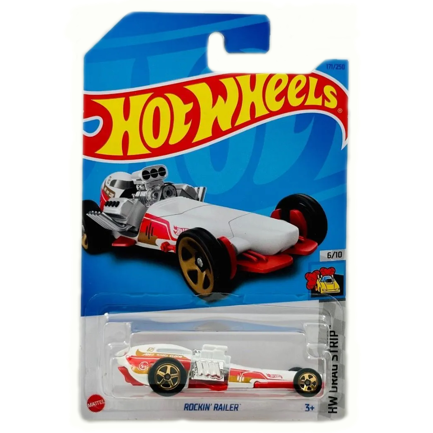 Болид Hot Wheels rockin railer 1:64 5785-A171-HKG53 - фото 1
