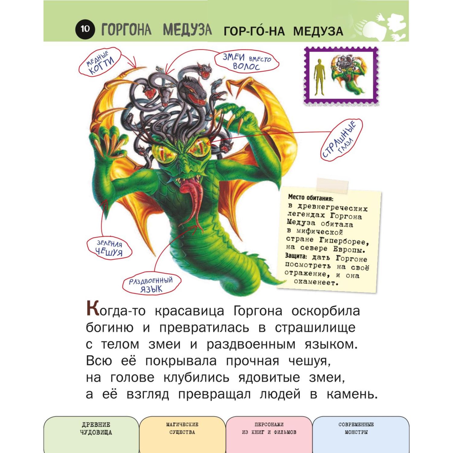 Книга ЭКСМО-ПРЕСС Все фантастические существа с крупными буквами - фото 9