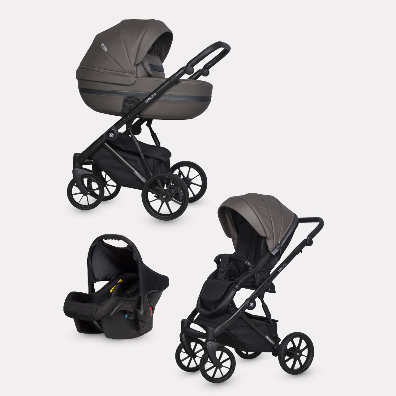 Коляска 3в1 Riko Basic Delta Ecco - фото 1