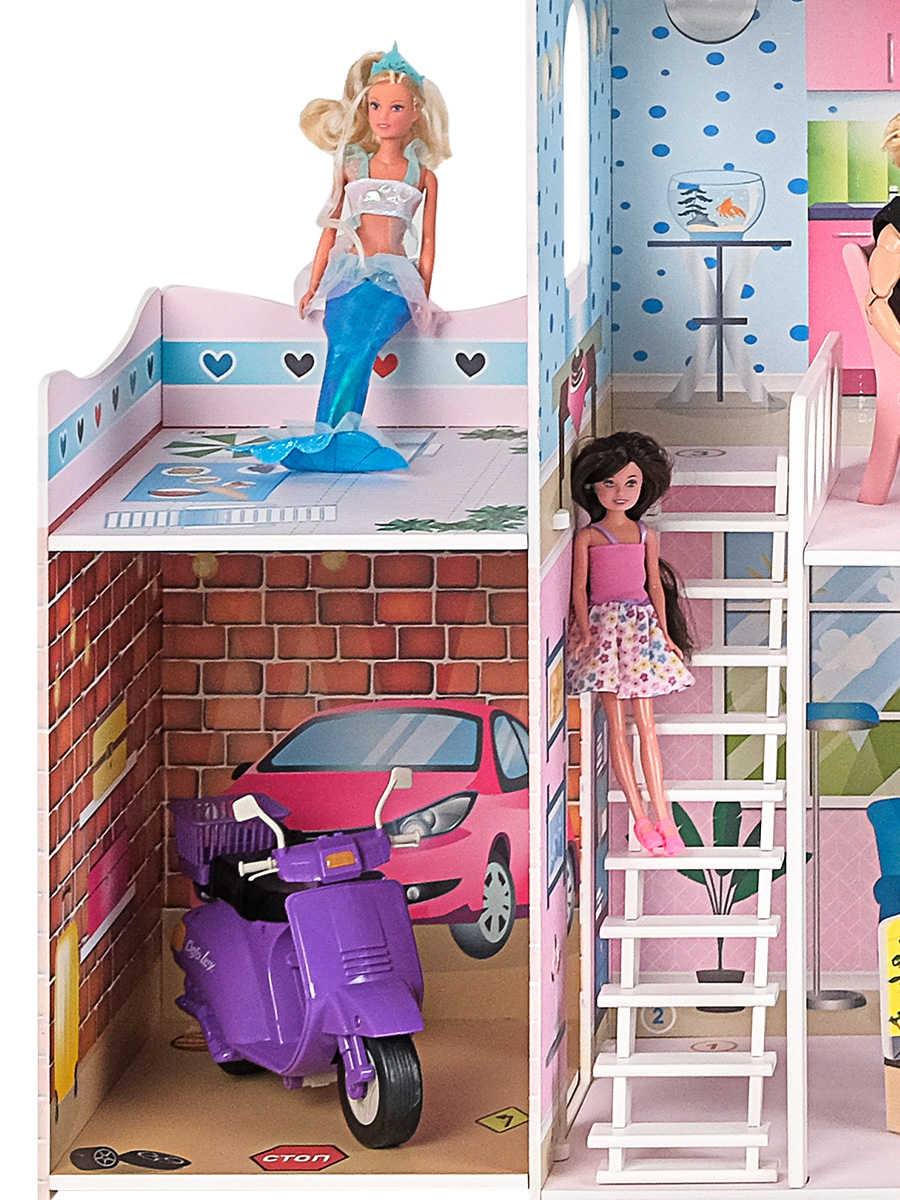 Домик для кукол PAREMO 118 см с мебелью PD318-11 - фото 14