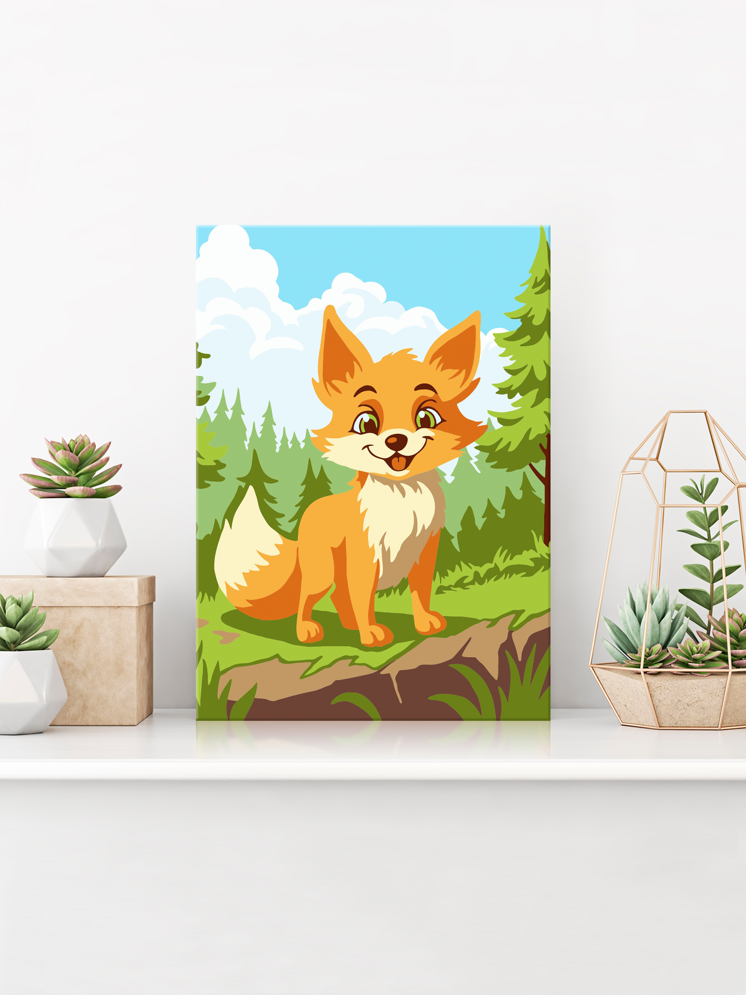 Картина по номерам Hobby Paint Лисёнок в ассортименте - фото 3