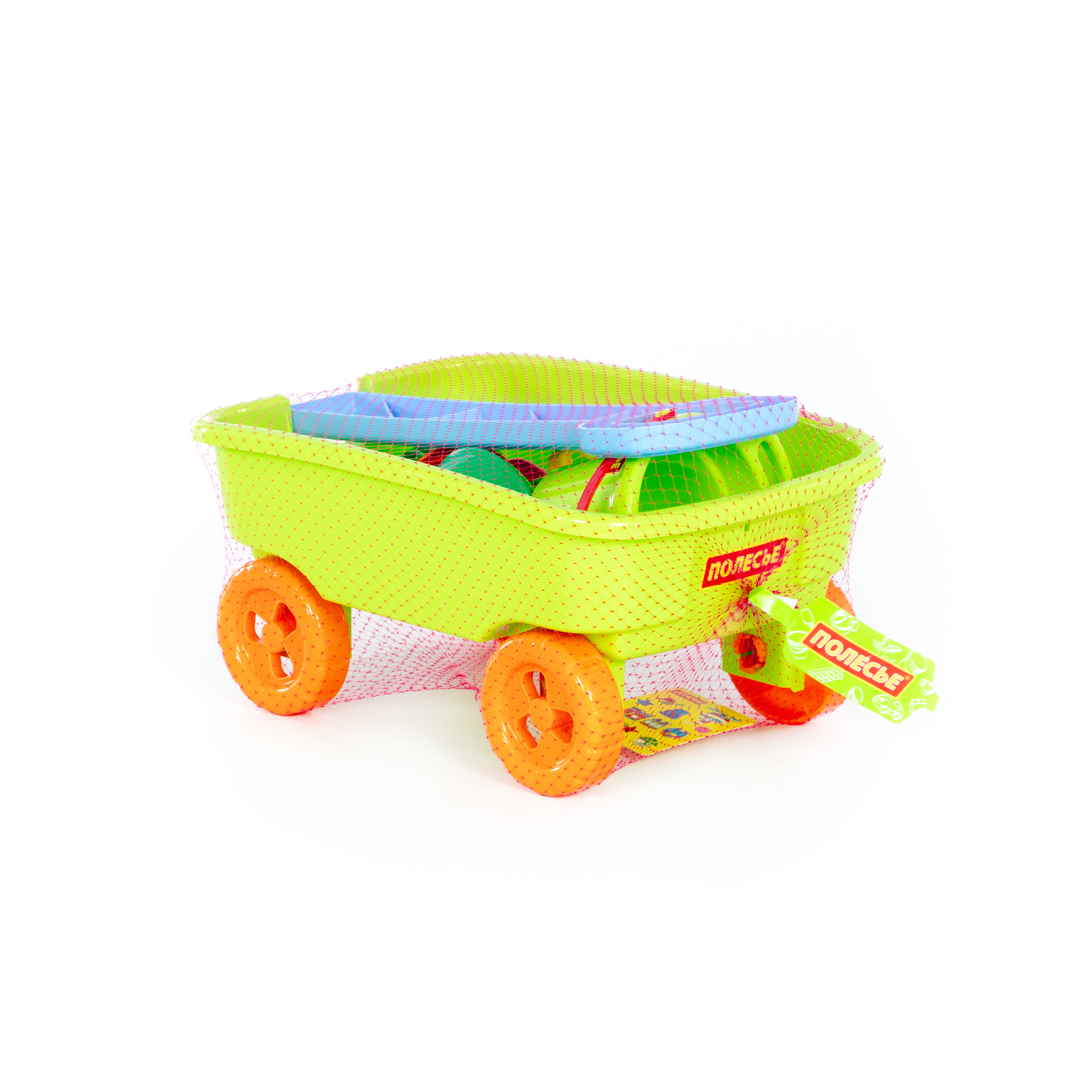 Песочный набор Полесье с тележкой 1 предм. - фото 5