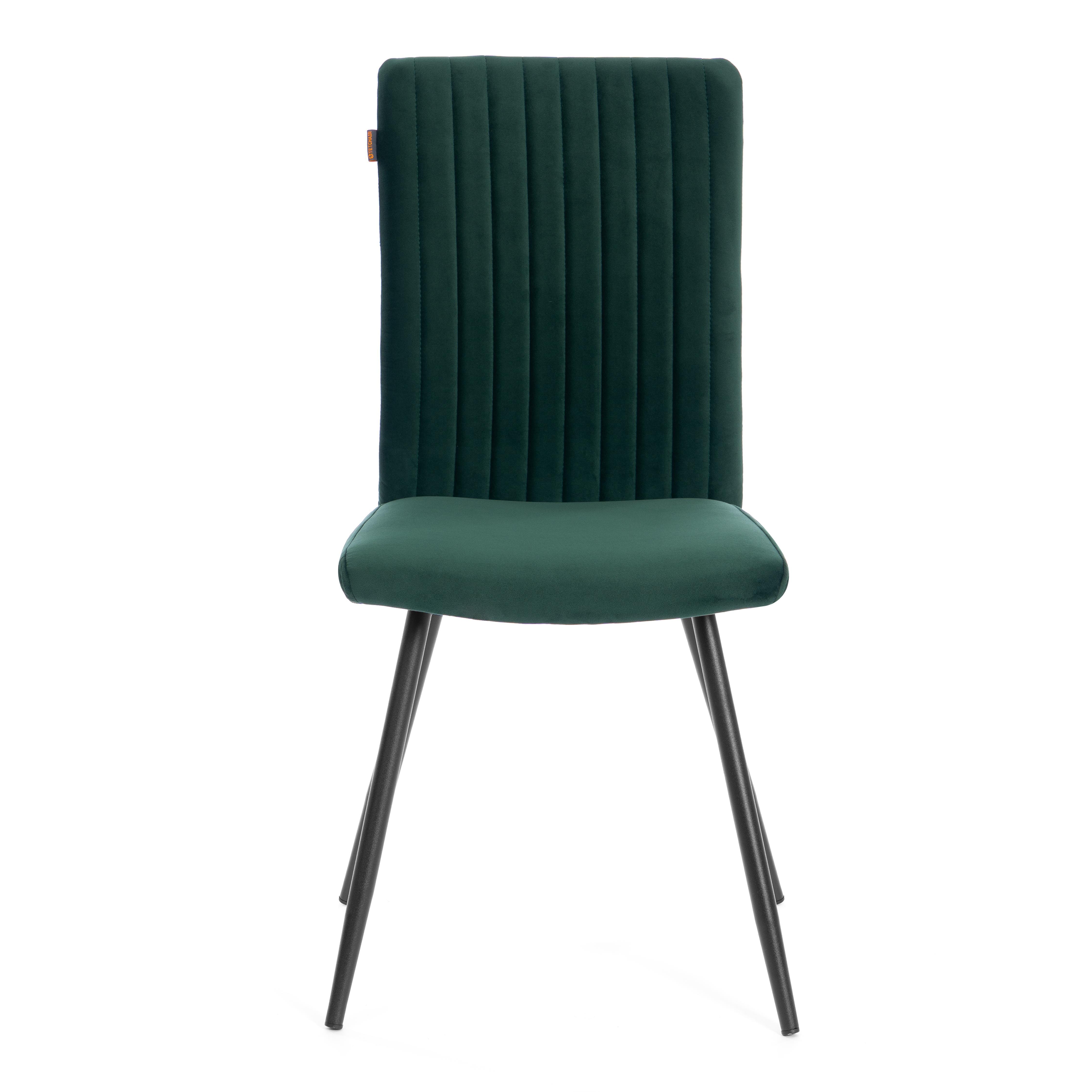 Стул TETCHAIR велюр изумруд/черный 2 шт. - фото 8