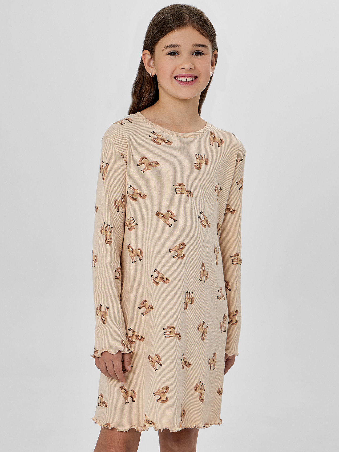 Сорочка ночная Mark Formelle (Марк Формэль) 577726/лошадки на бежевом - фото 3