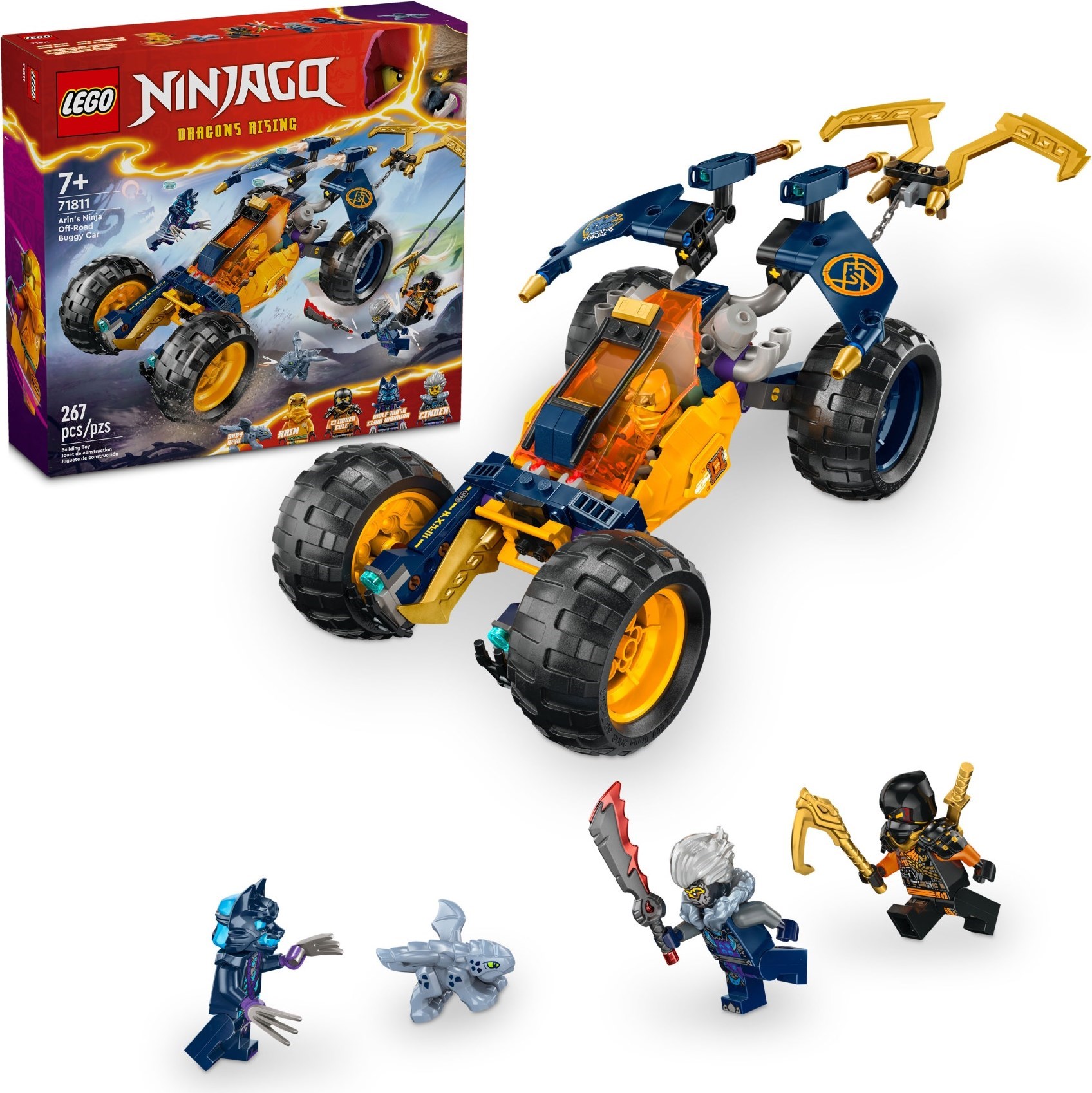 Изображение товара LEGO NINJAGO Внедорожный багги Арина и минифигурки 659 деталей