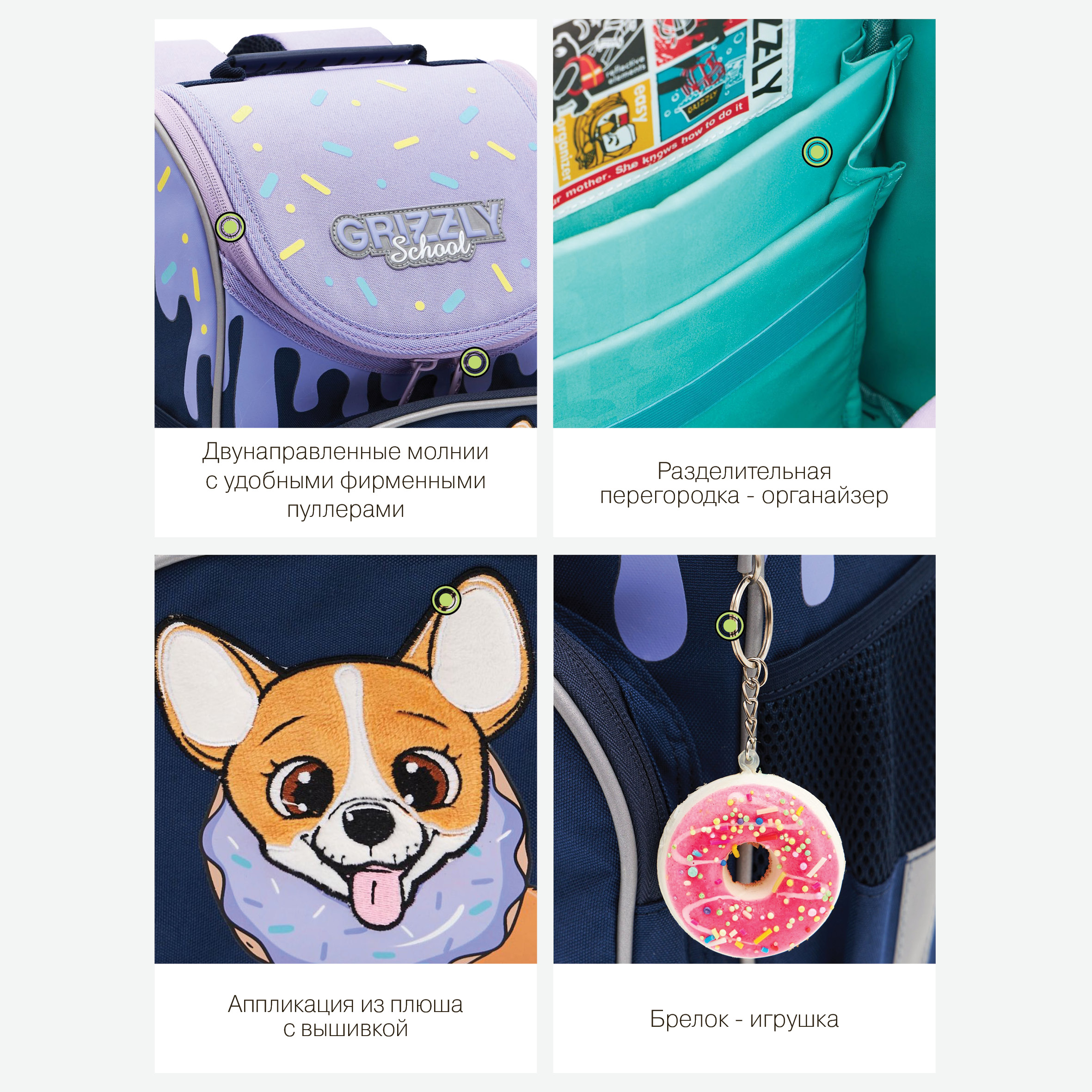 Ранец Grizzly Корги - фото 13