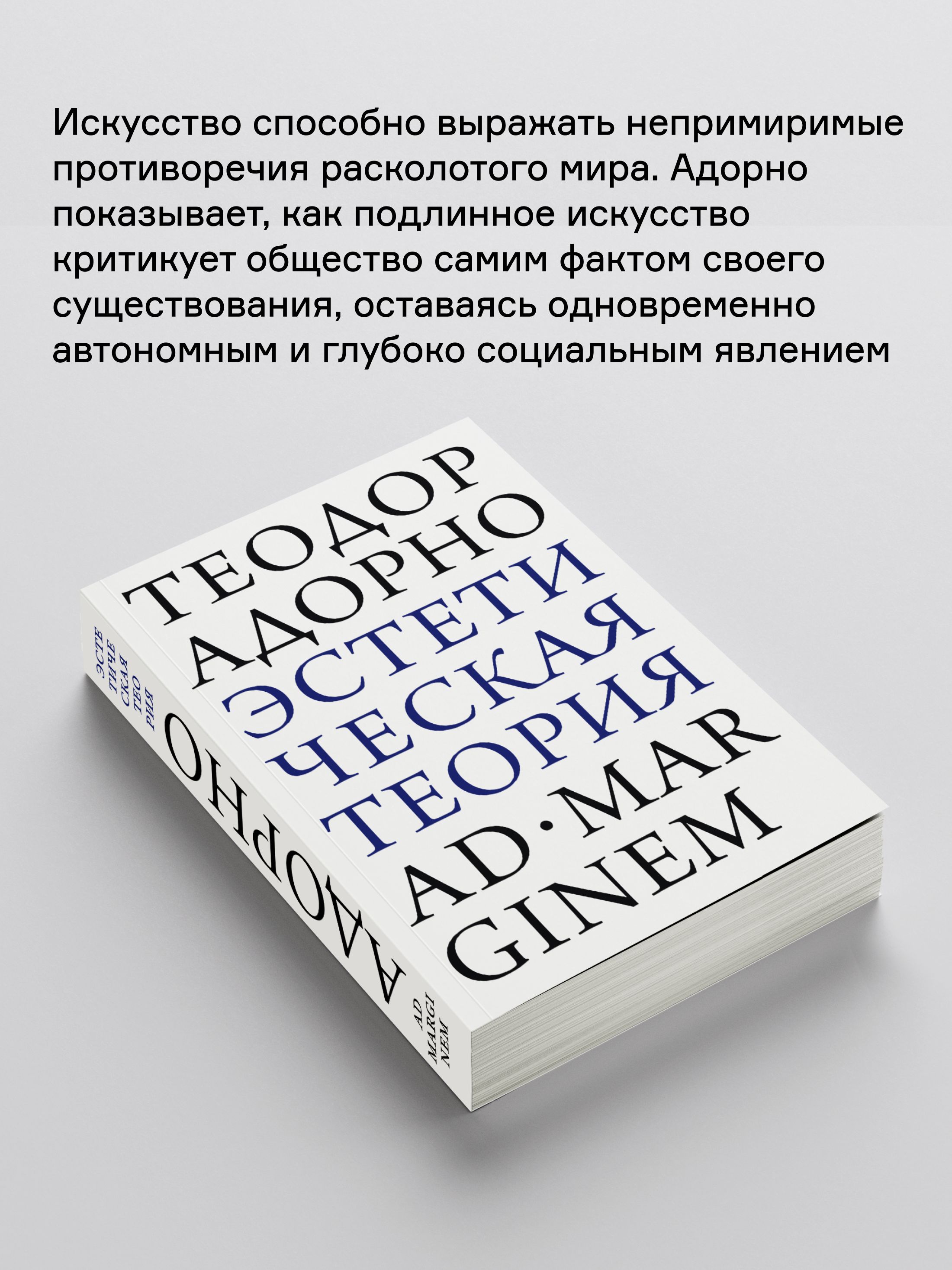 Книга Ad Marginem Эстетическая теория - фото 4