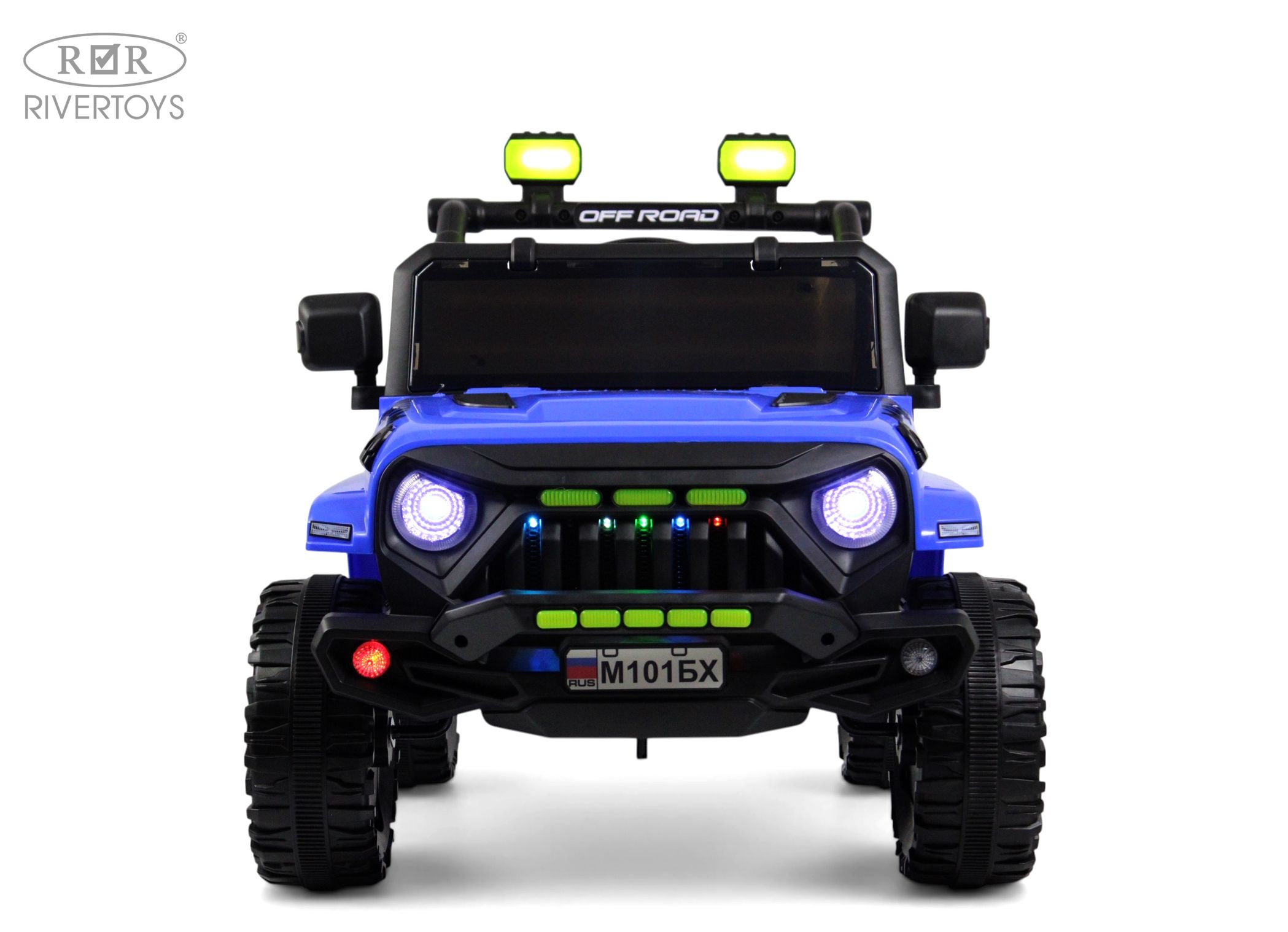 Электромобиль RIVERTOYS М101БХ-BLUE С пультом ДУ - фото 11