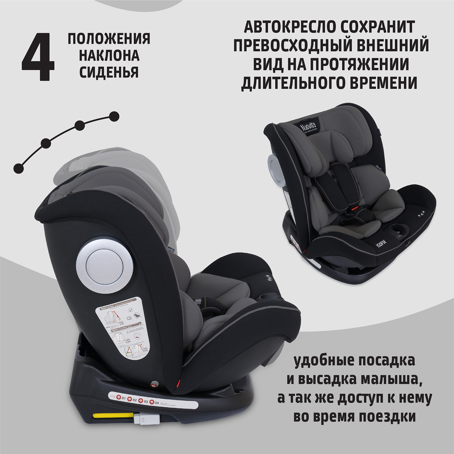 Автокресло Nuovita Isofix 1/2/3 (9-36 кг) - фото 7