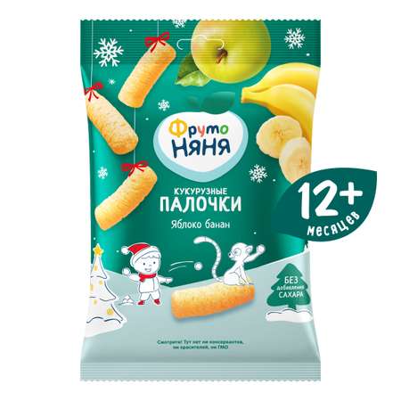 Кукурузные палочки ФрутоНяня яблоко-банан с 12 мес 20 г
