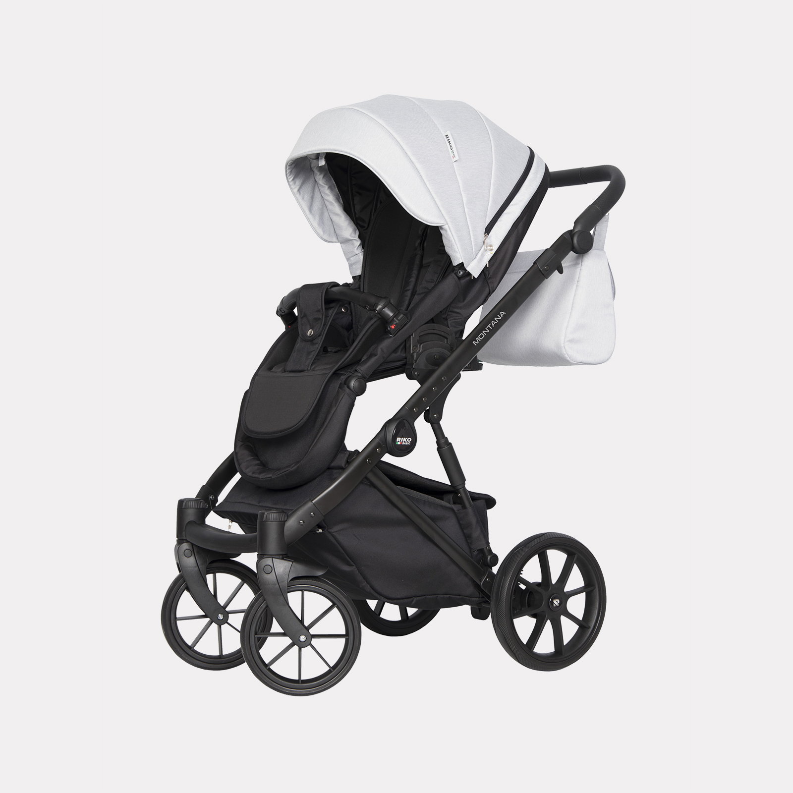 Коляска 3в1 Riko Basic Montana серый - фото 5
