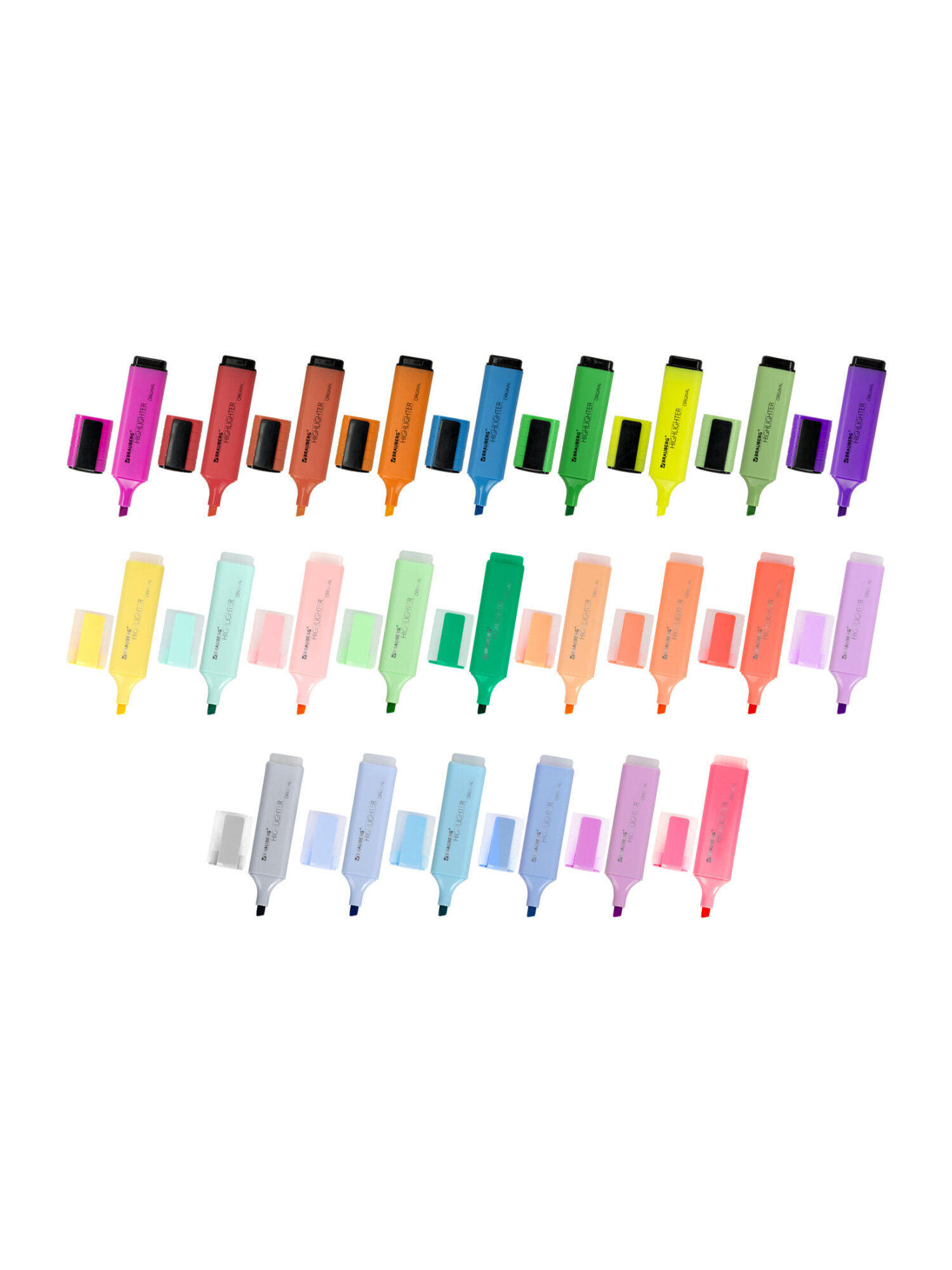 Текстовыделители Brauberg 24 шт. - фото 12