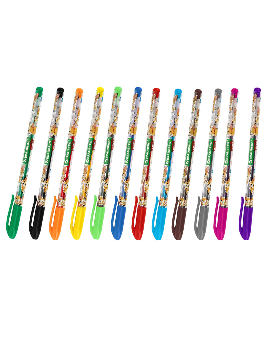 Ручка гелевая Brauberg 12 шт. - фото 4