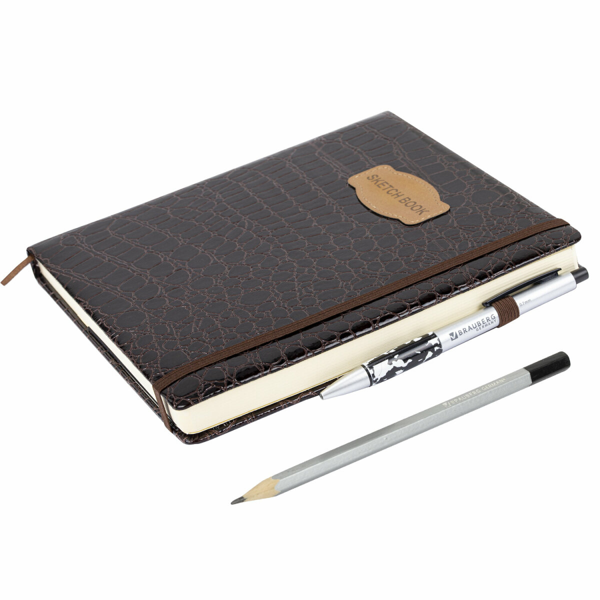 Скетчбук для рисования BRAUBERG блокнот для скетчинга 80 листов 20x20 см - фото 9