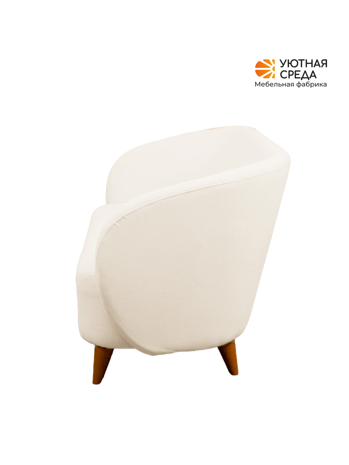 Диван Уютная среда молочный велюр белый - фото 17