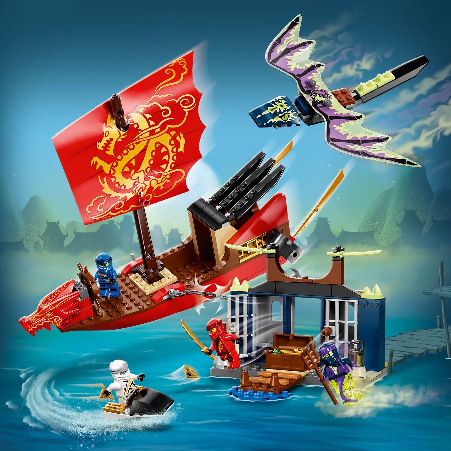 Конструктор LEGO NINJAGO Дар Судьбы Решающая битва блочный - фото 12