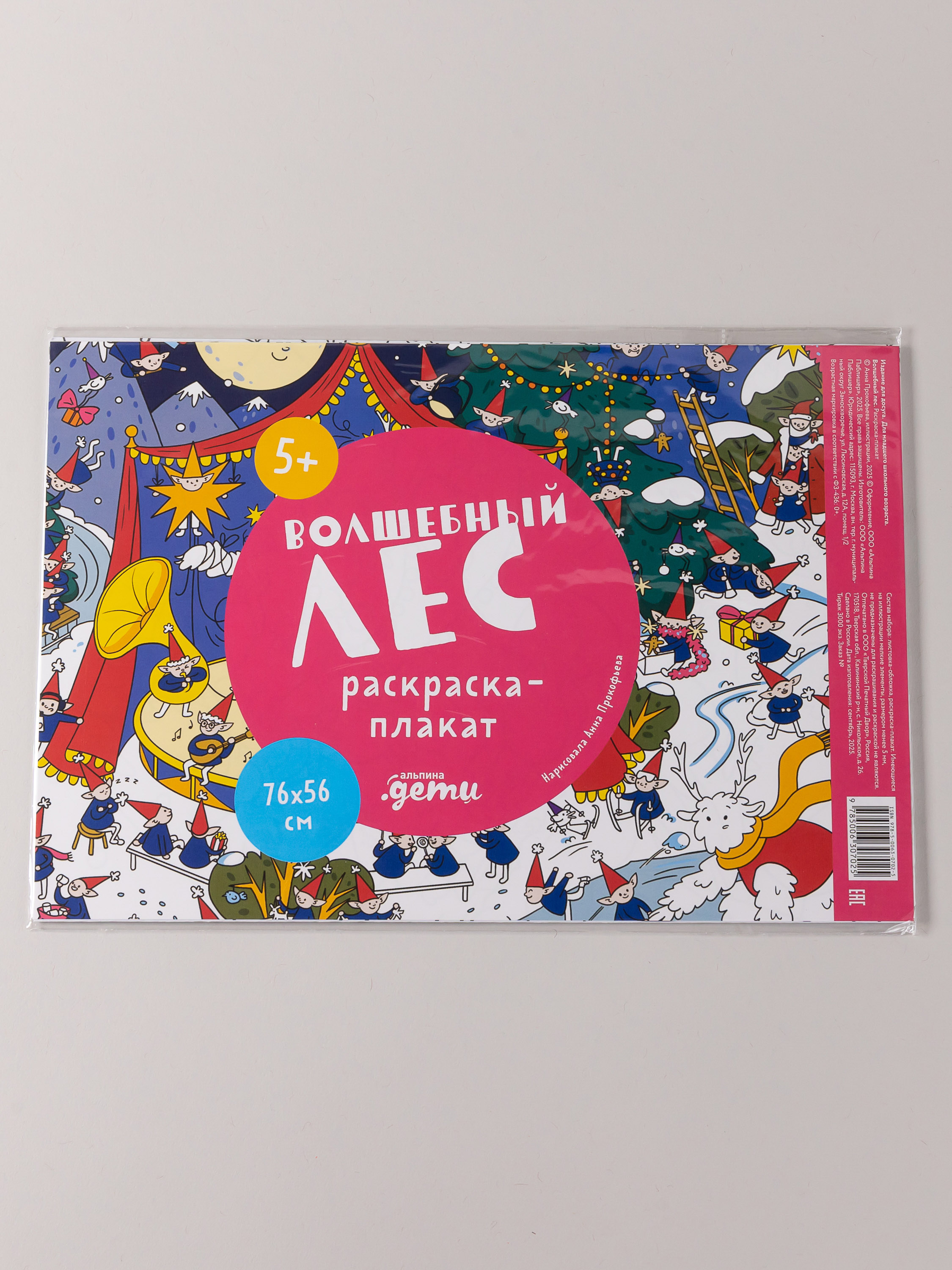 Книга Альпина. Дети Волшебный лес. Раскраска-плакат - фото 5