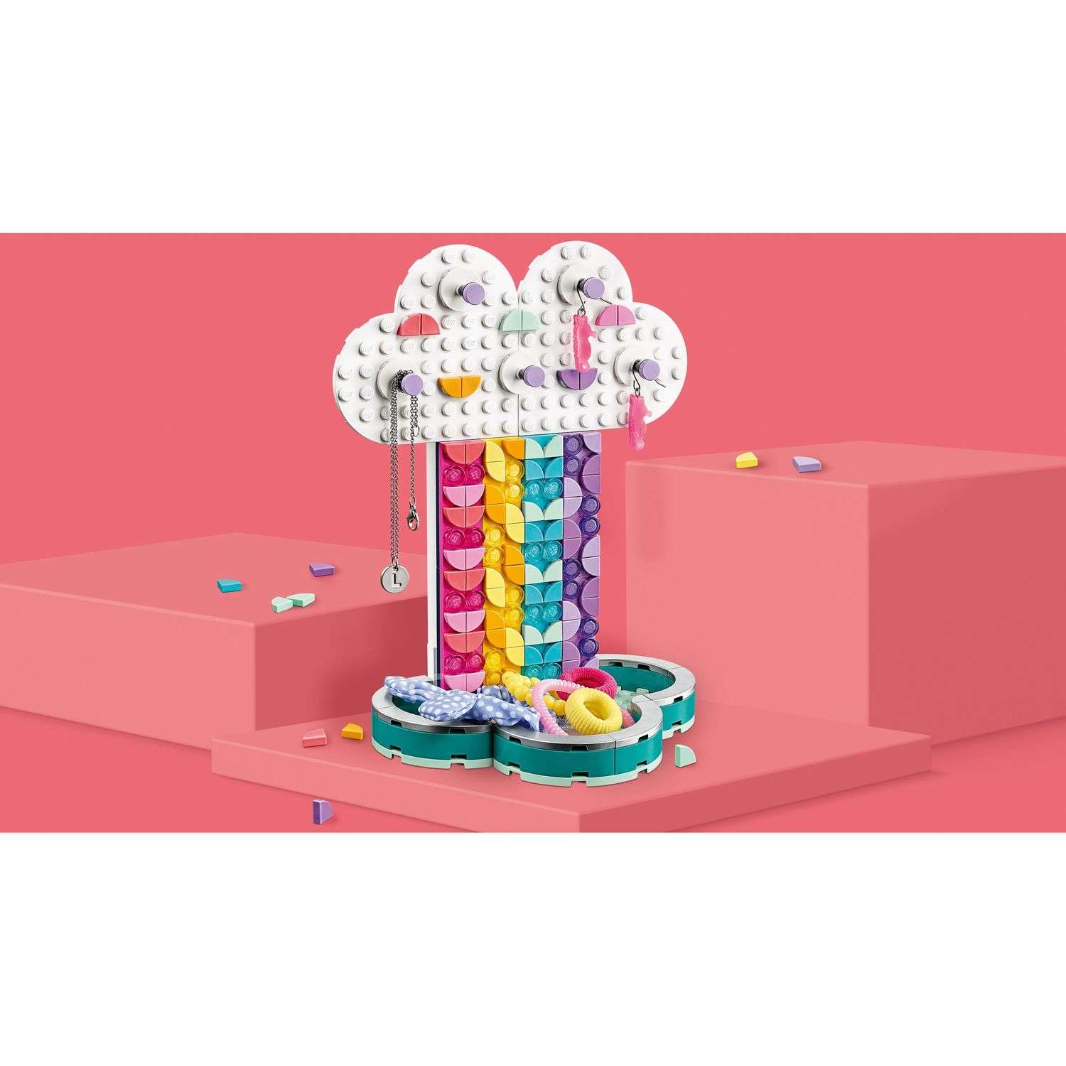 Конструктор LEGO DOTS Подставка для украшений Радуга - фото 11