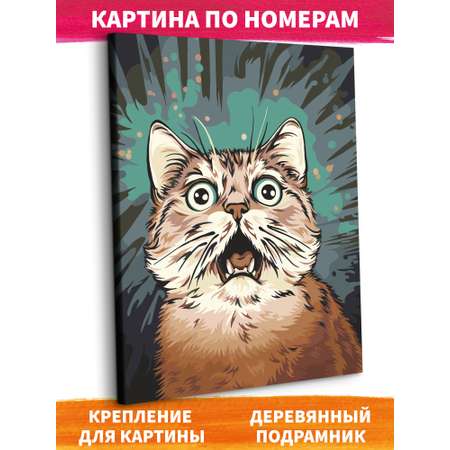Картина по номерам Это просто шедевр Удивленный кот в ассортименте