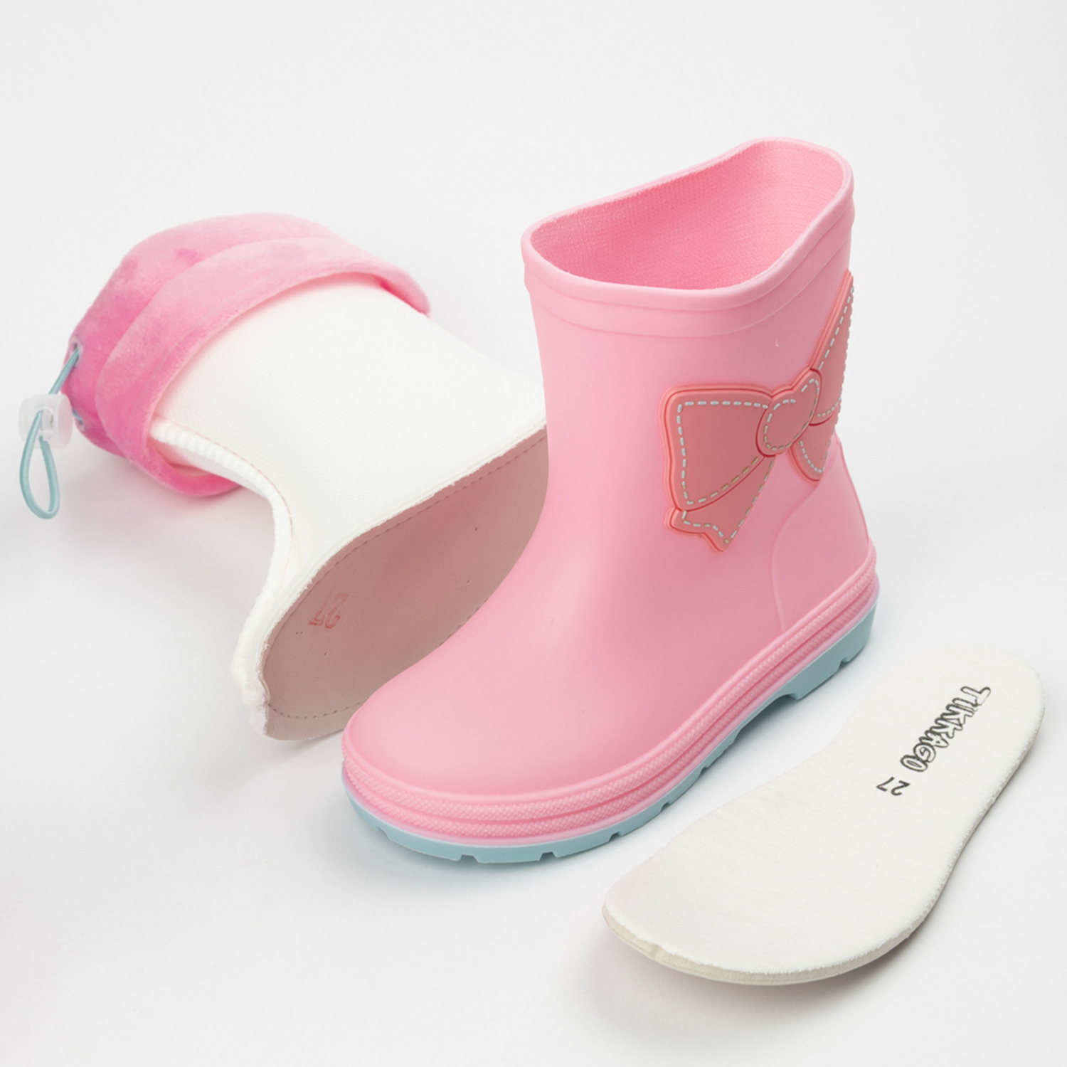 Сапоги резиновые TikkaGo 7B05_2025-05_pink-biruza - фото 3