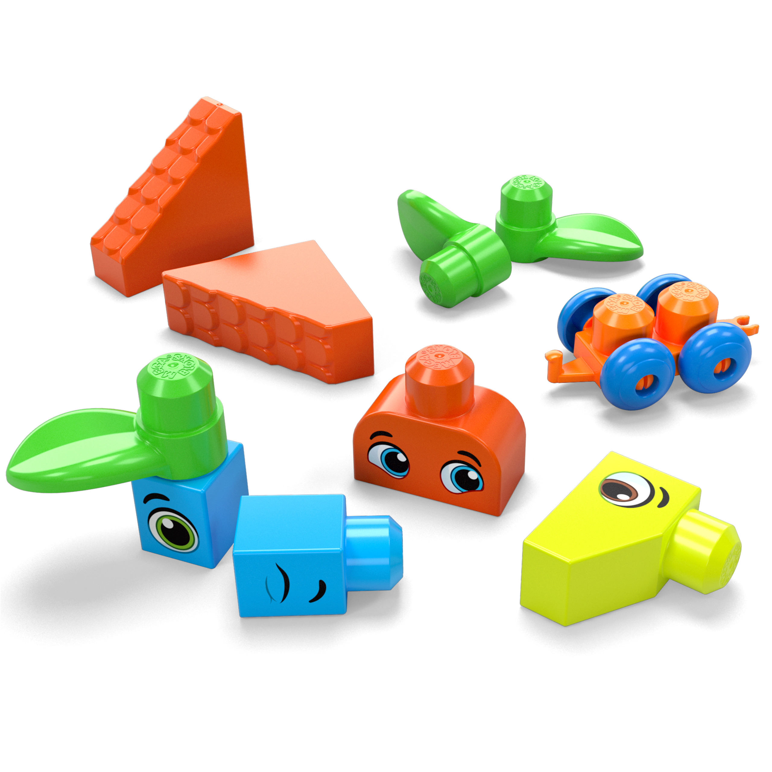 Конструктор Mega Bloks Bigger Building Bag 150 дет. - фото 5