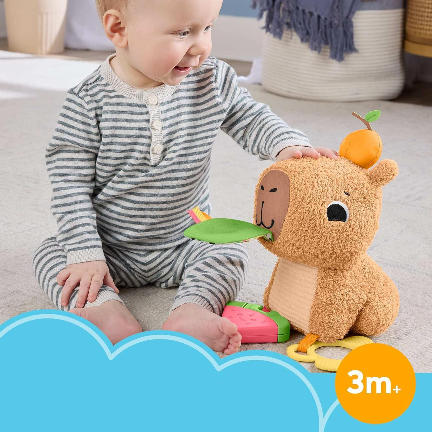 Прорезыватель Fisher Price Snuggly Капибара - фото 2