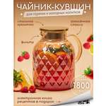 Графин жаропрочный стеклянный Multistore для холодных и горячих напитков 1800 мл