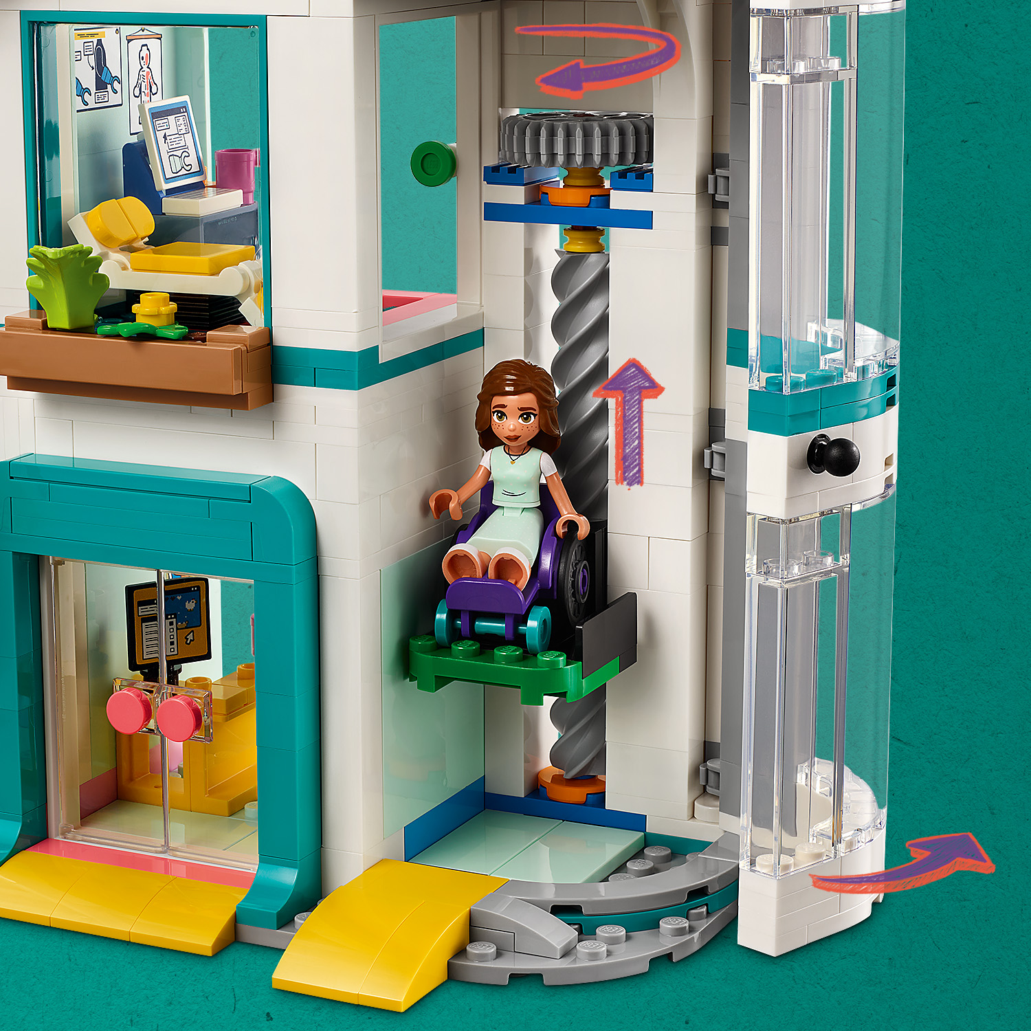 Конструктор LEGO Friends Городская больница Хартлейк блочный - фото 10