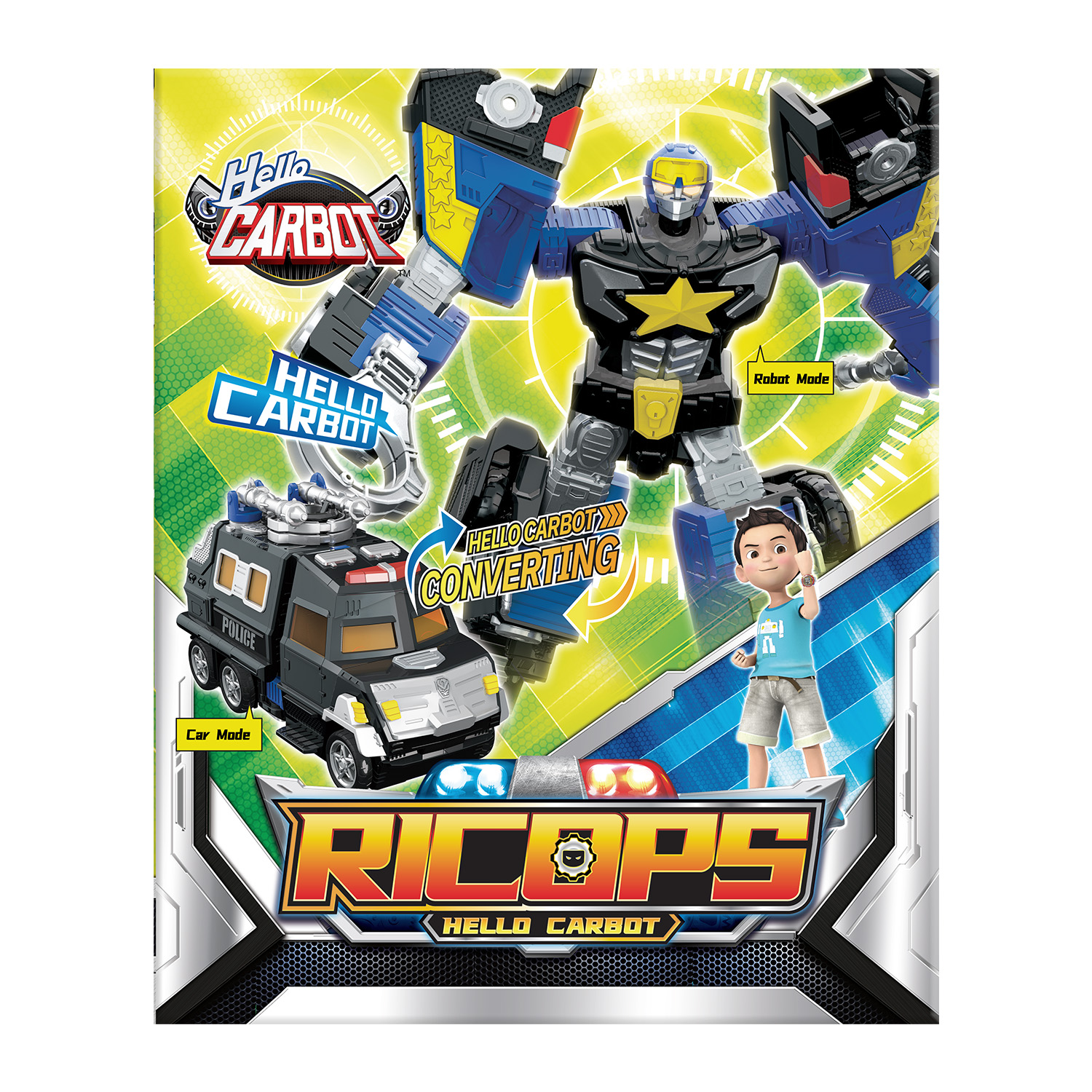Игровой набор Hello Carbot Трансформер Ricops 23см S7 - фото 5