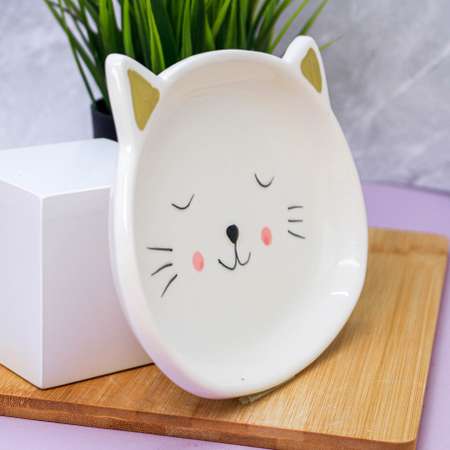Тарелка керамическая iLikeGift Cat plate