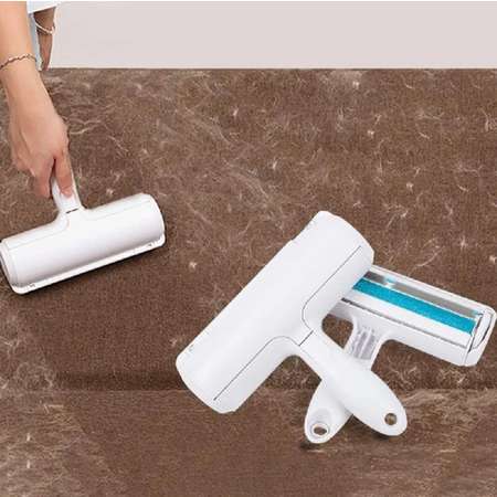 Щетка- ролик ZDK для удаления шерсти домашних животных ZooWell Care синяя