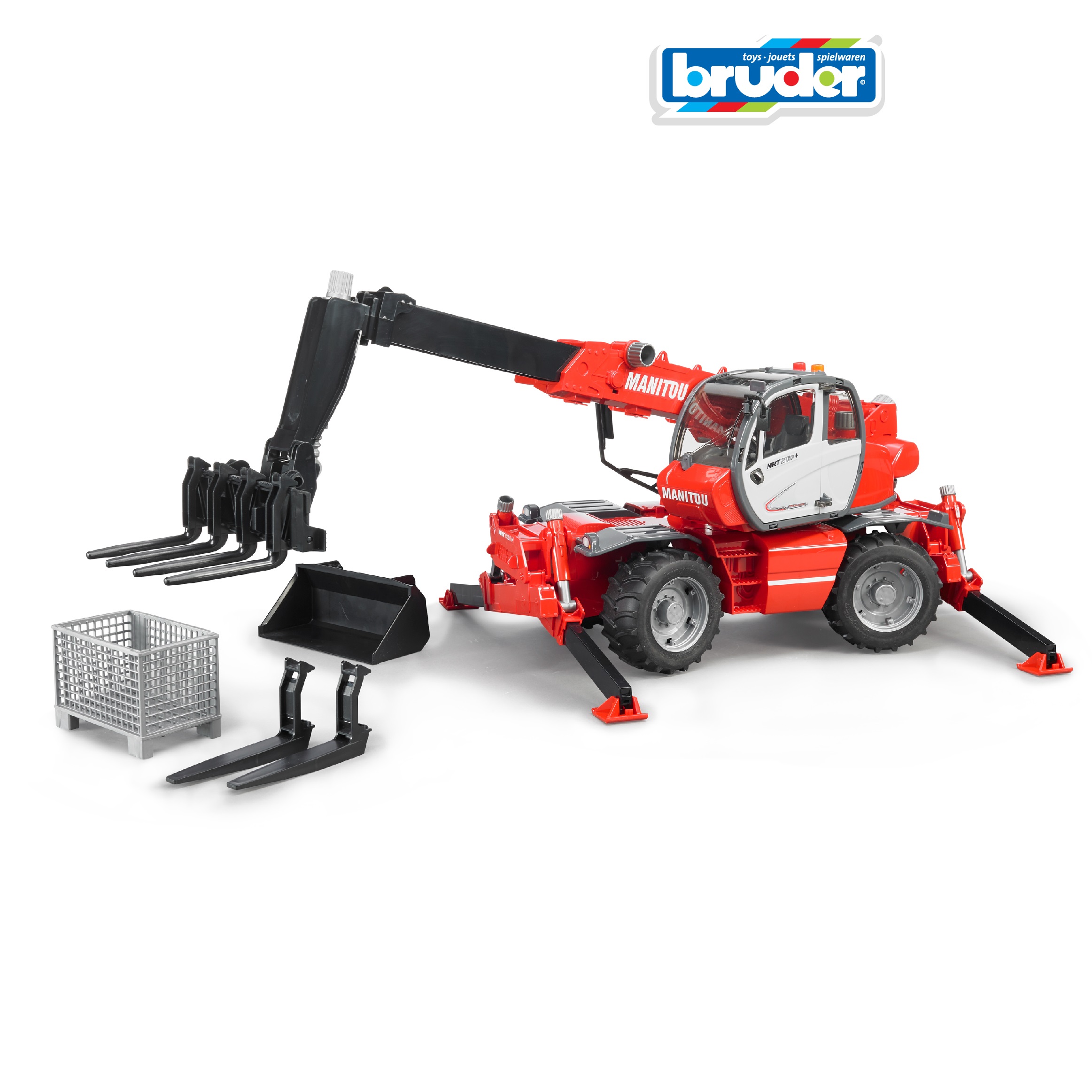 Погрузчик Bruder Manitou MRT 2150 02-129 - фото 1