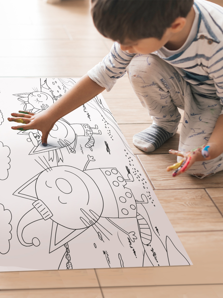 Раскраска Проф-Пресс Макси-Постер. Три кота и море приключений - фото 2