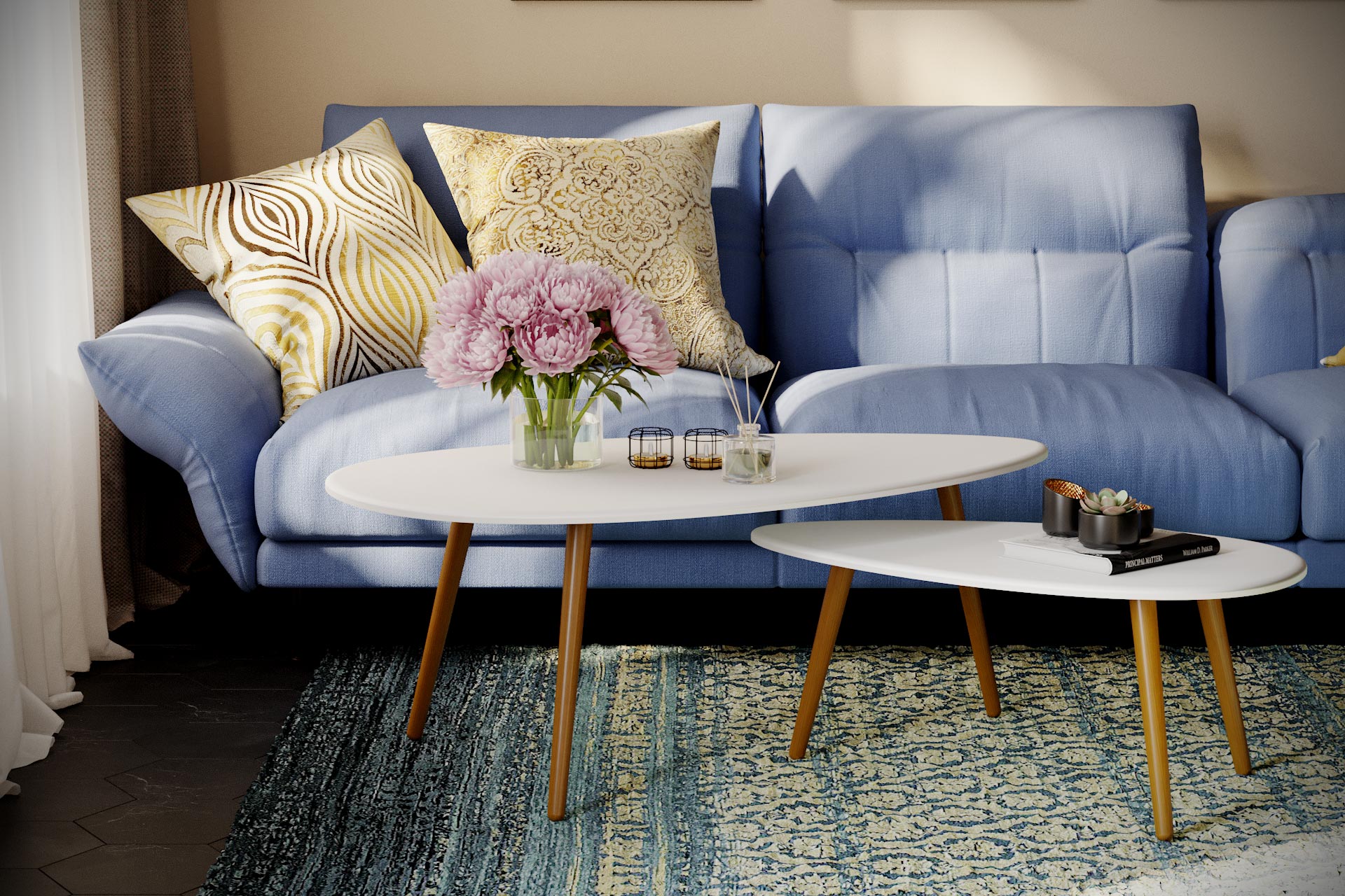 Стол журнальный КАЛИФОРНИЯ МЕБЕЛЬ Твинс белый - фото 5