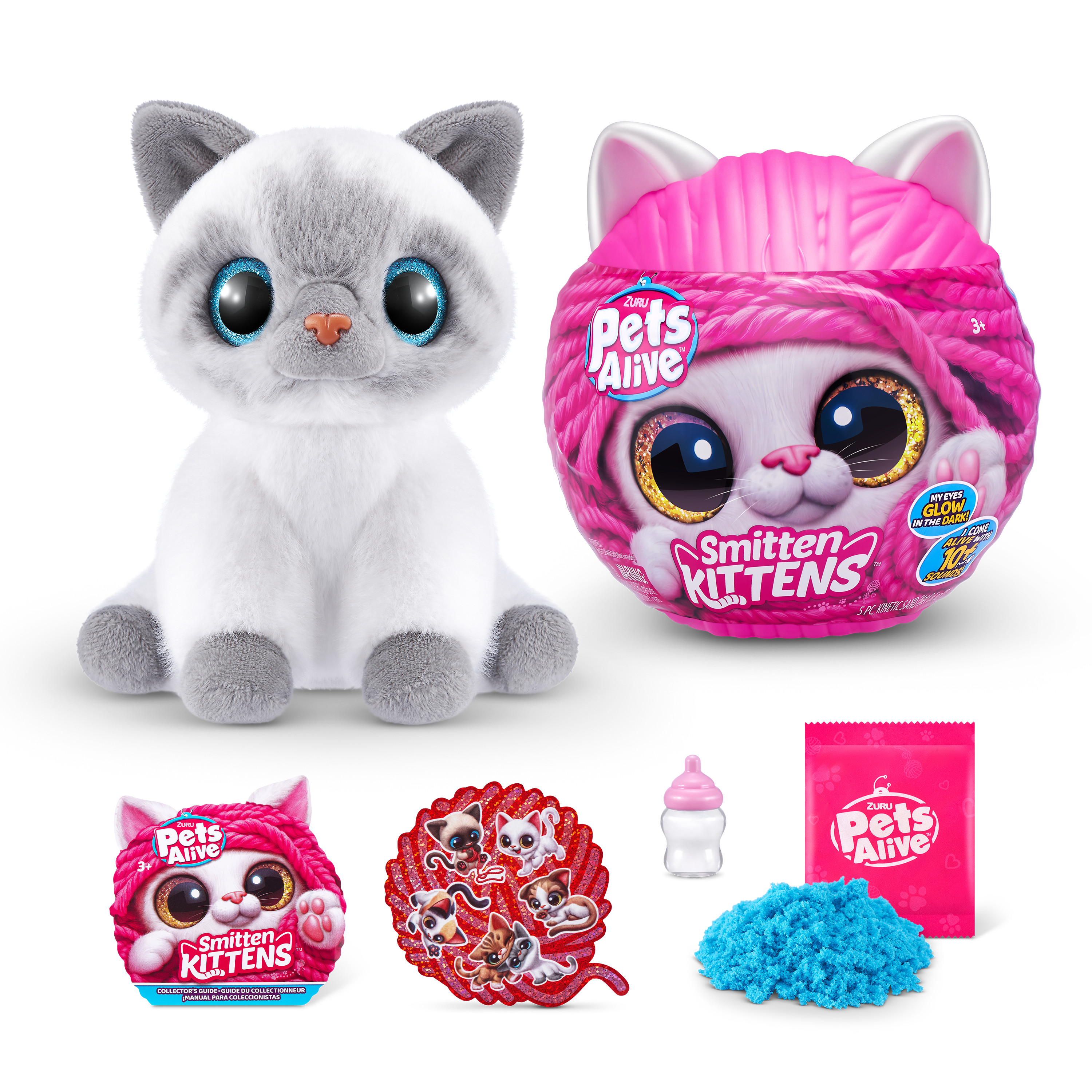 Игрушка мягкая Zuru Pets Alive котик Smitten Kittens - фото 15