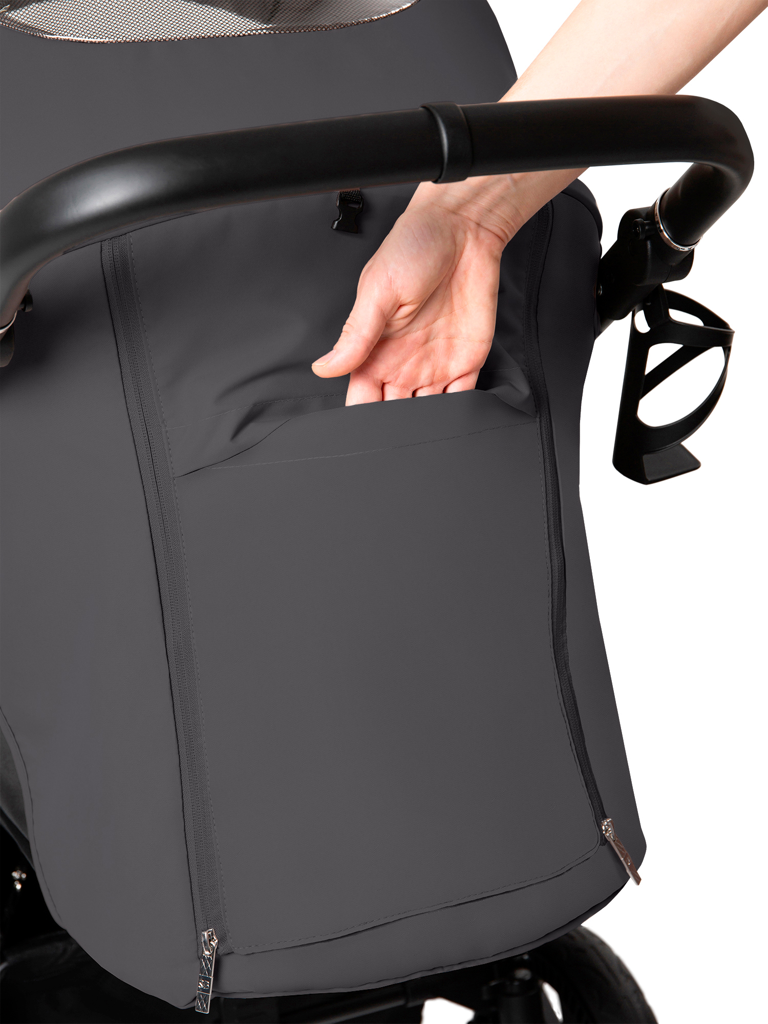 Коляска прогулочная Sweet Baby Contente Plus Basic Grey серый - фото 17