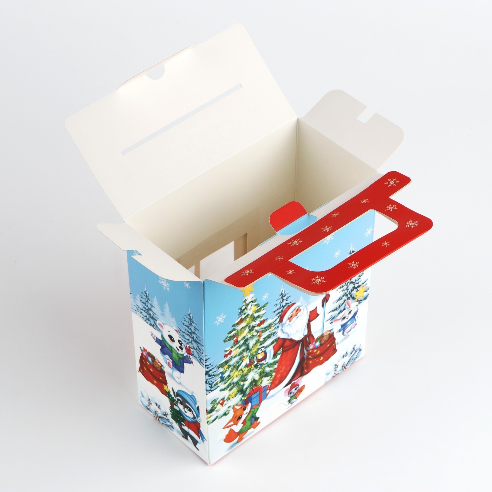 Коробка складная с 3D эффектом Дарите Счастье "Новогодний автобус", 18 х 15 х 7,5 см - фото 4