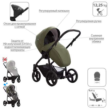 Коляска 2в1 Bebetto Explorer Air Pro