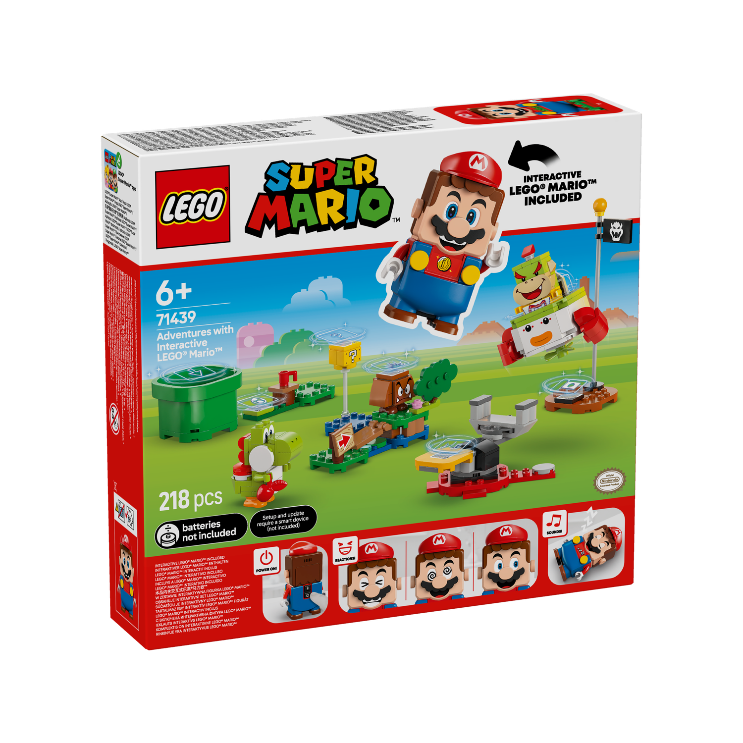 Конструктор LEGO Super Mario Приключения Марио 218 дет. - фото 3
