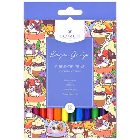 Фломастеры Lorex Stationery 12 цв.