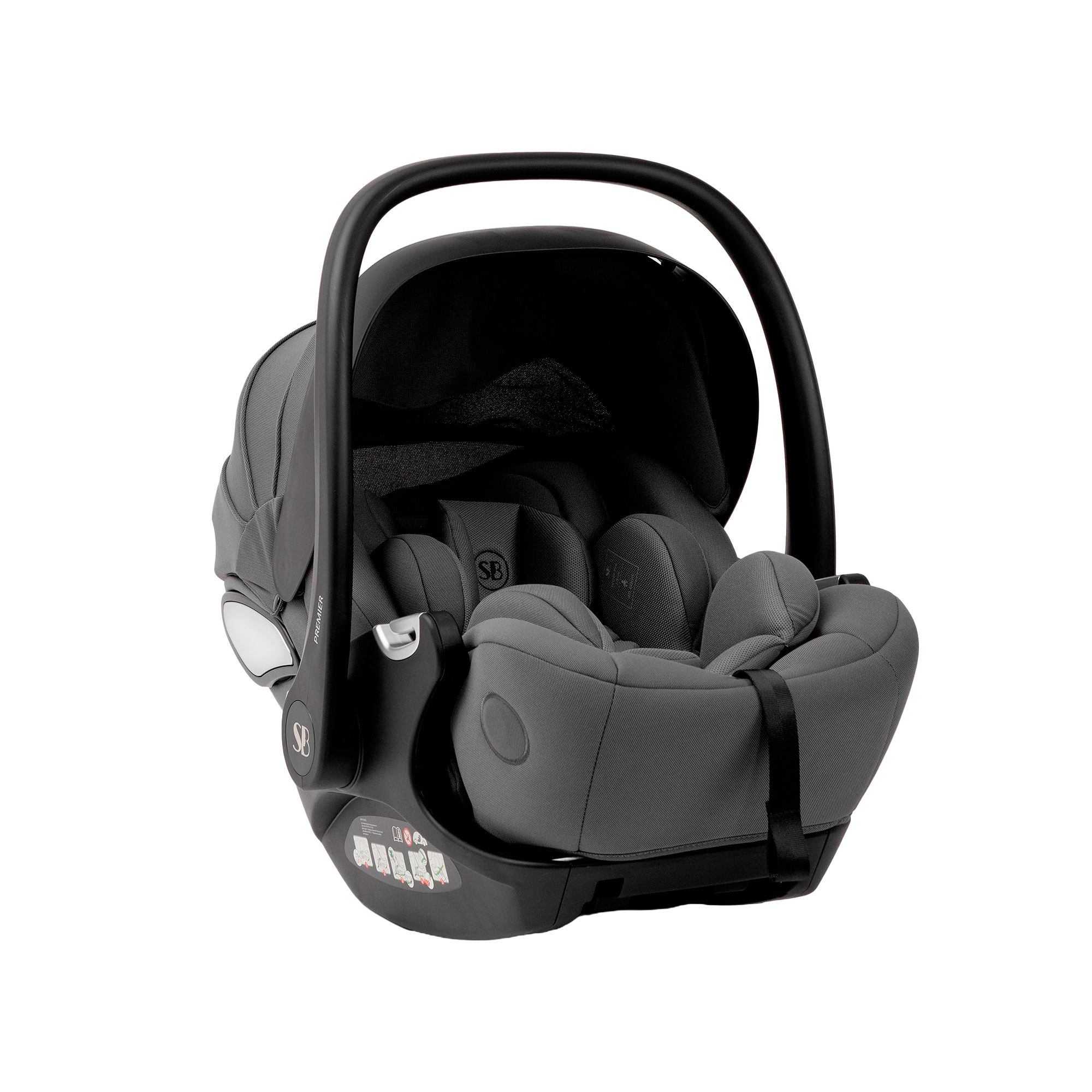 Автокресло Sweet Baby Premier WG06 Pro Grey 0 (0 -13 кг) серый - фото 14