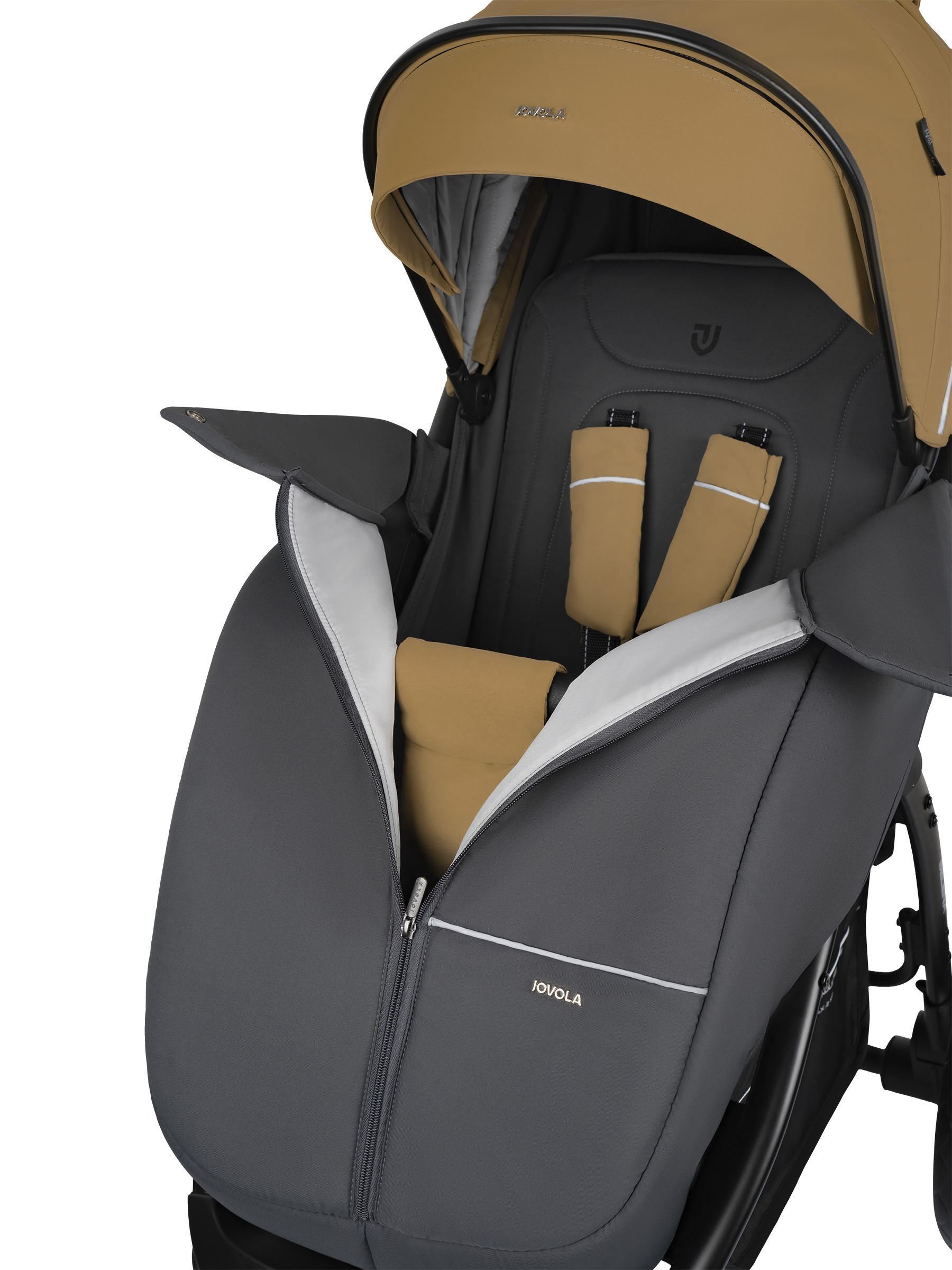 Коляска прогулочная JOVOLA SELENA 2026 всесезонная бежевый - фото 17