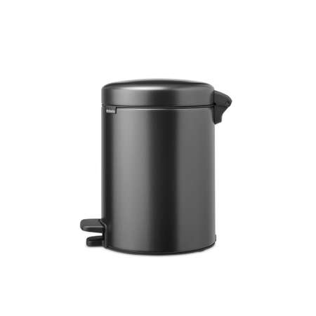 Бак мусорный Brabantia NewIcon с педалью темно-серый 5л 233463