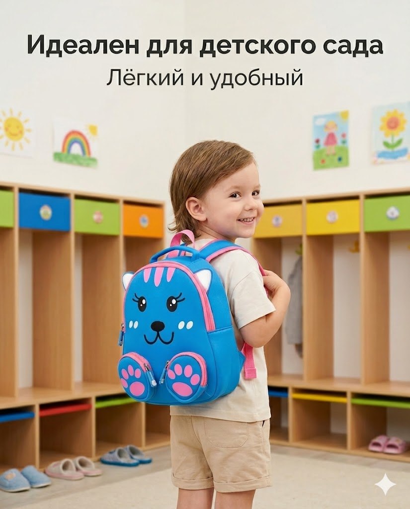 Рюкзак O GO Котик - фото 14