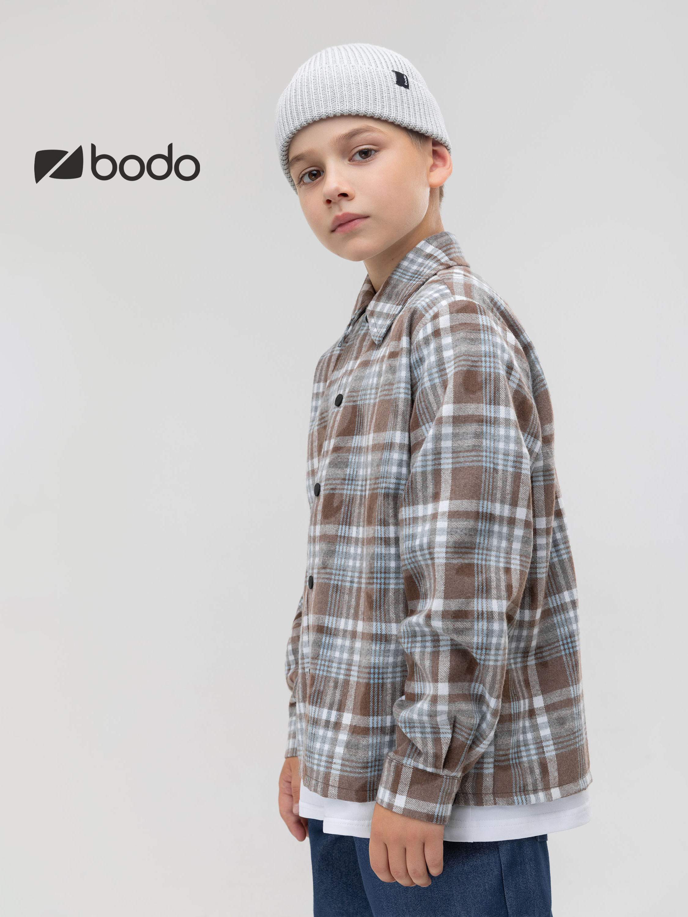 Рубашка Bodo 24-12MU_коричневый - фото 6